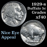 1929-s Buffalo Nickel 5c Grades xf