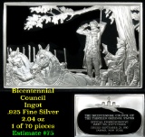 Bicentennial Council 13 orig States Ingot #63, Capture Of John Andre - 1.84 oz silver