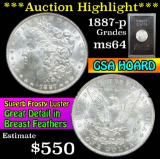 ***Auction Highlight*** 1887-p GSA Morgan Dollar $1 Grades Choice Unc (fc)