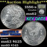 1886-s Morgan Dollar $1 Graded Select Unc By USCG