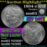 ***Auction Highlight*** 1894-o Morgan Dollar $1 Graded Select Unc By USCG (fc)