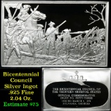 Bicentennial Council 13 orig States #53, British Attack At Briar Creek - 1.84 oz silver