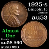 1925-s Lincoln Cent 1c Grades Select AU