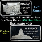 Washington - 1 oz Silver Bar (.999 Pure)
