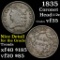 1835 Classic Head half cent 1/2c Grades vf++