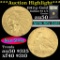 ***Auction Highlight*** 1912-p Gold Indian Quarter Eagle $2 1/2 Graded AU, Almost Unc by USCG (fc)