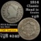 1814 Classic Head Large Cent 1c Grades vg, very good