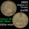 1863 Indian Cent 1c Grades Choice AU/BU Slider