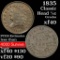 1835 Classic Head half cent 1/2c Grades xf