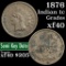 1876 Indian Cent 1c Grades xf (fc)