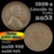 1928-s Lincoln Cent 1c Grades Select AU
