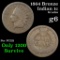 1864 Bronze Indian Cent 1c Grades g+