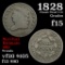 1828 Classic Head half cent 1/2c Grades f+