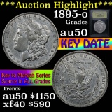 ***Auction Highlight*** 1895-o Morgan Dollar $1 Graded AU, Almost Unc by USCG (fc)