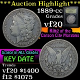 ***Auction Highlight*** 1889-cc Morgan Dollar $1 Graded vf, very fine By USCG (fc)