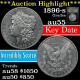***Auction Highlight*** 1896-s Morgan Dollar $1 Graded Choice AU By USCG (fc)