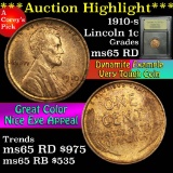 ***Auction Highlight*** 1910-s Lincoln Cent 1c Graded GEM Unc RD by USCG (fc)