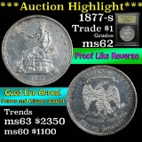 ***Auction Highlight*** 1877-s Trade Dollar $1 Graded Select Unc by USCG (fc)
