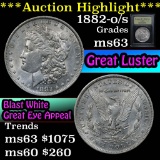 ***Auction Highlight*** 1882-o/s Top 100 Morgan Dollar $1 Graded Select Unc By USCG (fc)