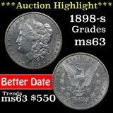 ***Auction Highlight*** 1898-s Morgan Dollar $1 Grades Select Unc (fc)