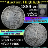 ***Auction Highlight*** 1889-cc Morgan Dollar $1 Graded vf+ By USCG (fc)