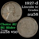 1927-d Lincoln Cent 1c Grades Choice AU/BU Slider