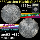 ***Auction Highlight*** 1889-s Morgan Dollar $1 Graded Select Unc by USCG (fc)