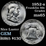 1952-s Franklin Half Dollar 50c Grades GEM Unc