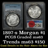 PCGS 1897-s Morgan Dollar $1 Graded ms63 By PCGS
