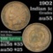 1902 Indian Cent 1c Grades Choice AU