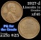 1927-d Lincoln Cent 1c Grades xf+