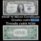 1935F $1 Blue Seal Silver Certificate Grades Choice CU