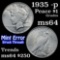 1935-p Mint Error Struck Thru Peace Dollar $1 Grades Choice Unc (fc)