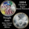 1994 Painted Silver Authentic US Eagle 1 oz .999 Silver