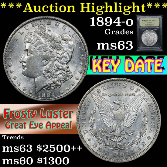 ***Auction Highlight*** 1894-o Morgan Dollar $1 Graded Select Unc By USCG (fc)