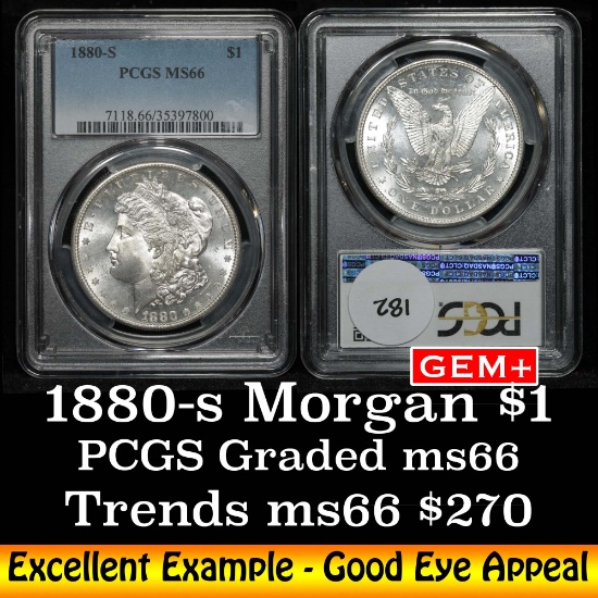 PCGS 1880-s Morgan Dollar $1 Graded ms66 by PCGS (fc)
