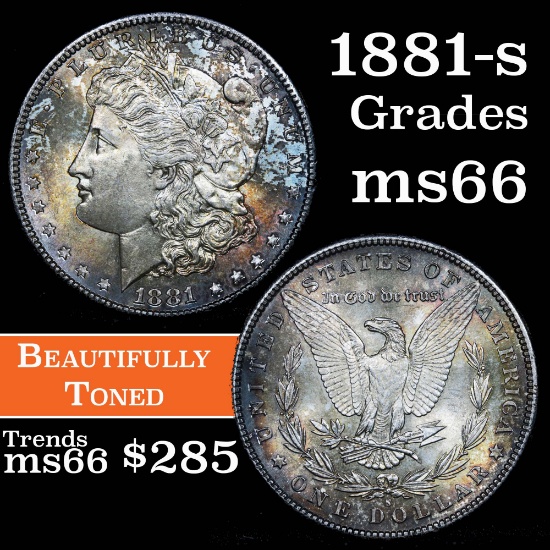 1881-s Morgan Dollar $1 Grades GEM+ Unc (fc)