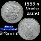 1885-s Morgan Dollar $1 Grades AU, Almost Unc