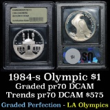 ***Auction Highlight*** 1984-s Olympics Modern Commem $1 Graded GEM++ Proof DCAM By USCG (fc)