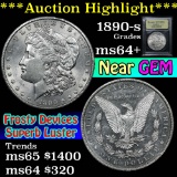 ***Auction Highlight*** 1890-s Morgan Dollar $1 Graded Choice+ Unc By USCG (fc)