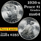 1926-s Peace Dollar $1 Grades Choice Unc (fc)