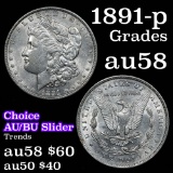 1891-p Morgan Dollar $1 Grades Choice AU/BU Slider