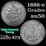 1886-o Morgan Dollar $1 Grades AU, Almost Unc