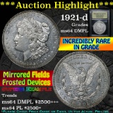 ***Auction Highlight*** 1921-d Morgan Dollar $1 Graded Choice Unc DMPL By USCG (fc)