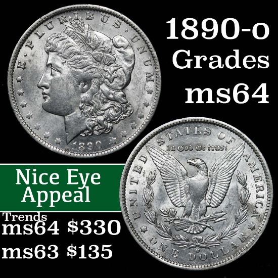 1890-o Morgan Dollar $1 Grades Choice Unc (fc)