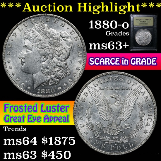 ***Auction Highlight*** 1880-o Morgan Dollar $1 Graded Select+ Unc by USCG (fc)