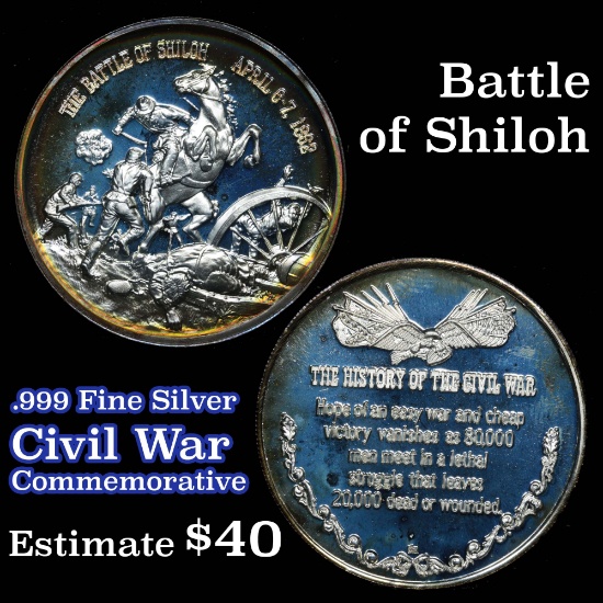 The Battle of Shiloh .825 oz. Silver Round