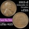 1915-d Lincoln Cent 1c Grades vf++