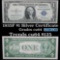 1935F $1 Blue Seal Silver Certificate Grades Choice CU