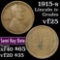 1915-s Lincoln Cent 1c Grades vf+